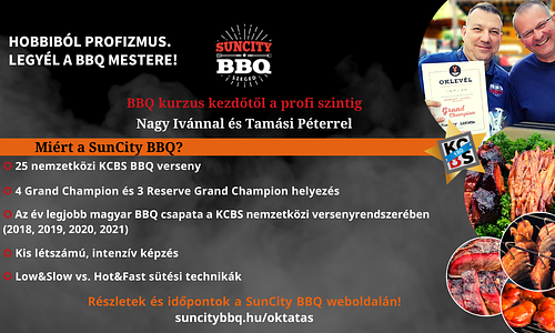 BBQ kurzus kezdőtől a profi szintig
