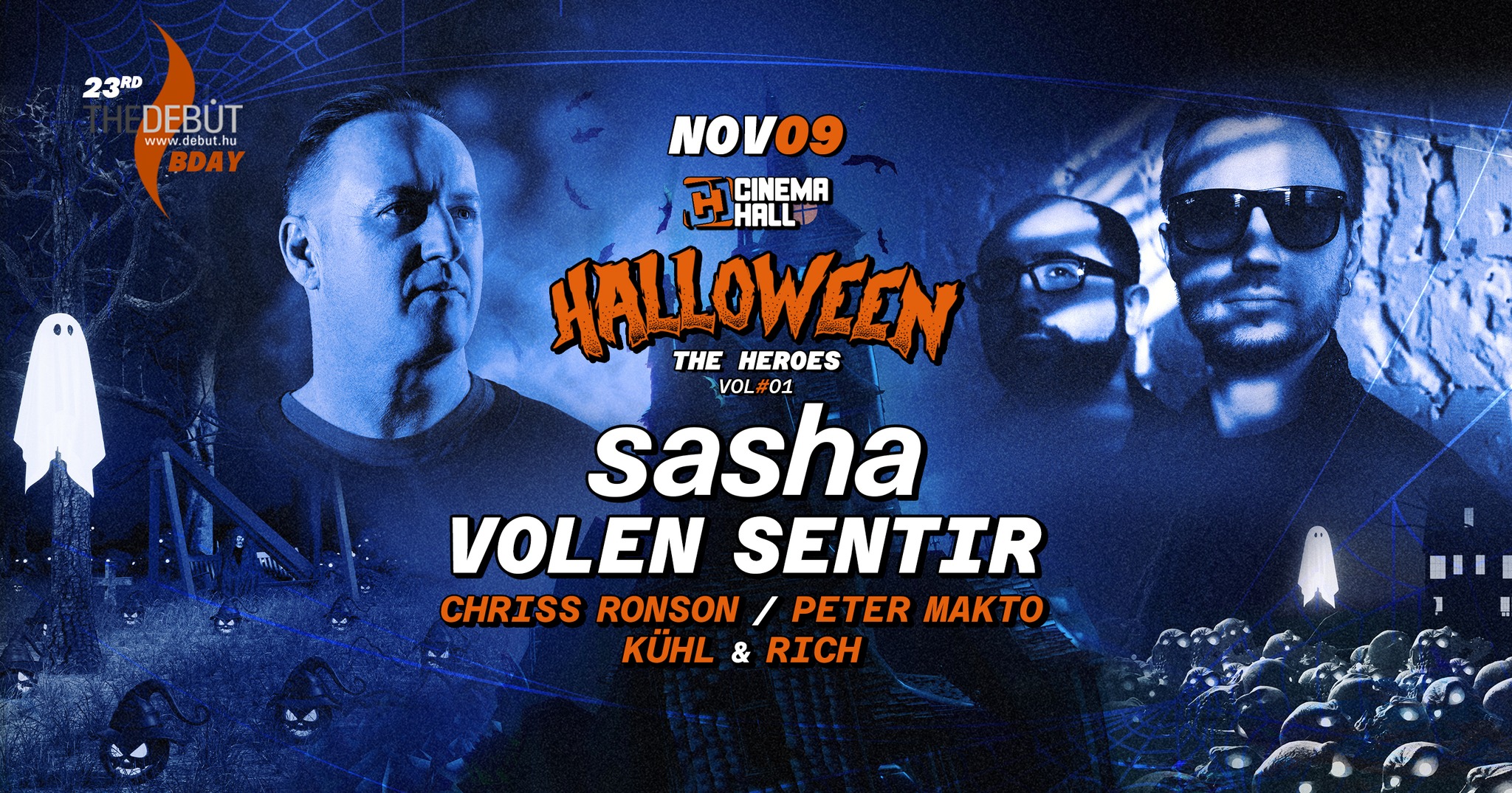 SASHA & VOLEN SENTIR x The Heroes #1 - NOV 9 - Cinema Hall