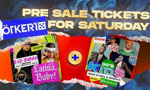 Ötkert Saturday - 90'S KIDS Party // Macklemore edition & Latina, Baby! - Bad Bunny edition // 02.04.