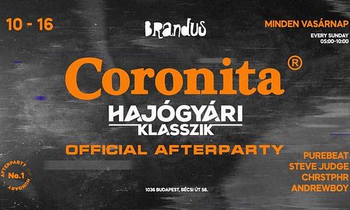Coronita® Hajógyári Klasszik Afterparty 2022/10/16 | VASÁRNAP 05:00-10:00