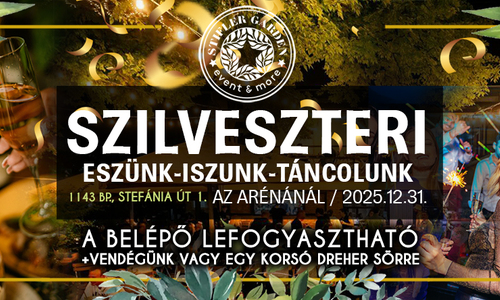 Szilveszteri Retro Buli a Stifler Gardenben az Arénánál