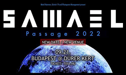 SAMAEL (CH) - celebrating 25 years of Passage / exclusive live - Budapest