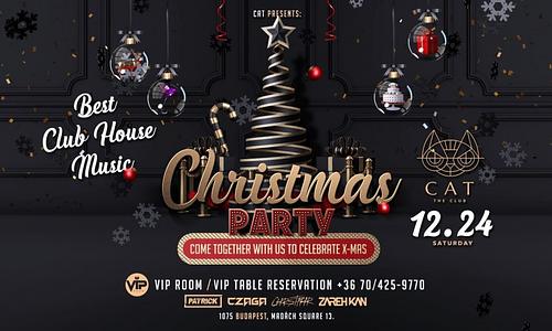 CAT pres. ► CHRISTMAS PARTY ► CHRSTPHR, Patrick, Zarehkan and Czaga ► 12.24. - SZOMBAT