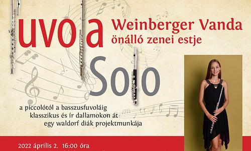 FUVOLA SOLO - Weinberger Vanda - önálló zenei estje