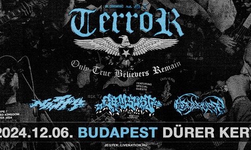 TERROR, special guest: NASTY, supports: COMBUST & HEADBUSSA | Budapest 2024