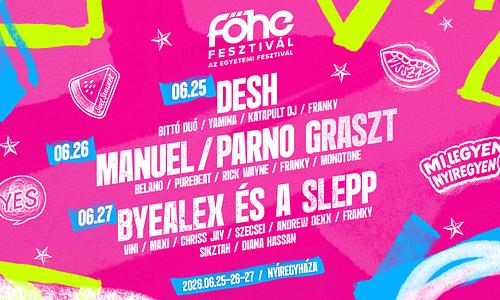 Főhe Fesztivál 2026 Nyíregyháza / NORMÁL BELÉPŐJEGYEK