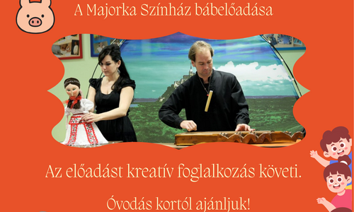 CSALÁDI VASÁRNAP: A malacon nyert királylány bábelőadás + kreatív foglalkozás