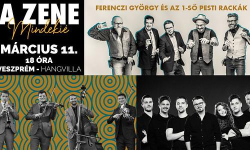 A zene mindenkié - Ferenczi György és az 1ső Pesti Rackák, Pink & The Panthers, Pósfa zenekar