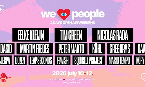 We Love People • Open Air Weekend • Playa Luna 2026 07.10. - 07.12.