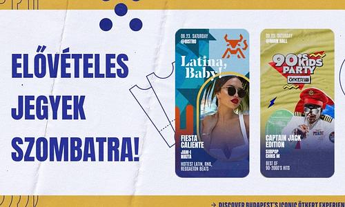 Ötkert Saturday: 90' Kids: Captain Jack edition & Bistro: Fiesta Caliente 09.23.