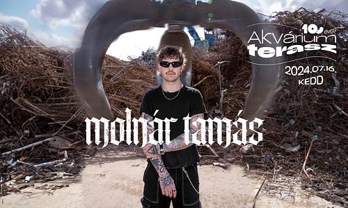 Molnár Tamás akusztik x 10 éves Akvárium Klub terasz