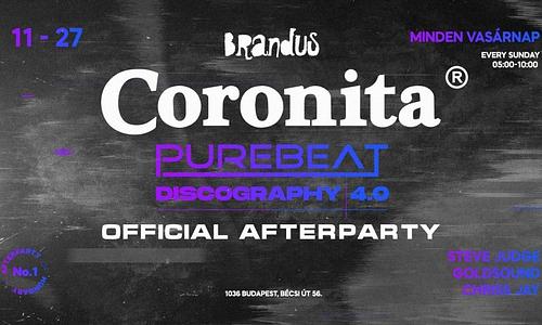 Coronita® Purebeat Discography Afterparty 2022/11/27 | VASÁRNAP 05:00-10:00