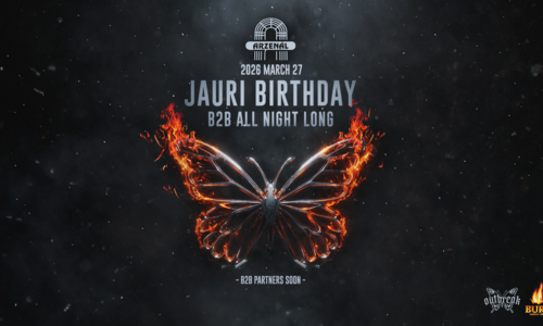 JAURI BIRTHDAY - B2B ALL NIGHT LONG @ ARZENÁL / 03.27.