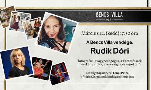 A Bencs Villa vendége: Rudik Dóra fotós, gyógypedagógus