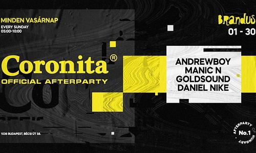 Coronita® Official Afterparty 2022/01/30 Vasárnap 05:00-10:00 ❘ @Brandus
